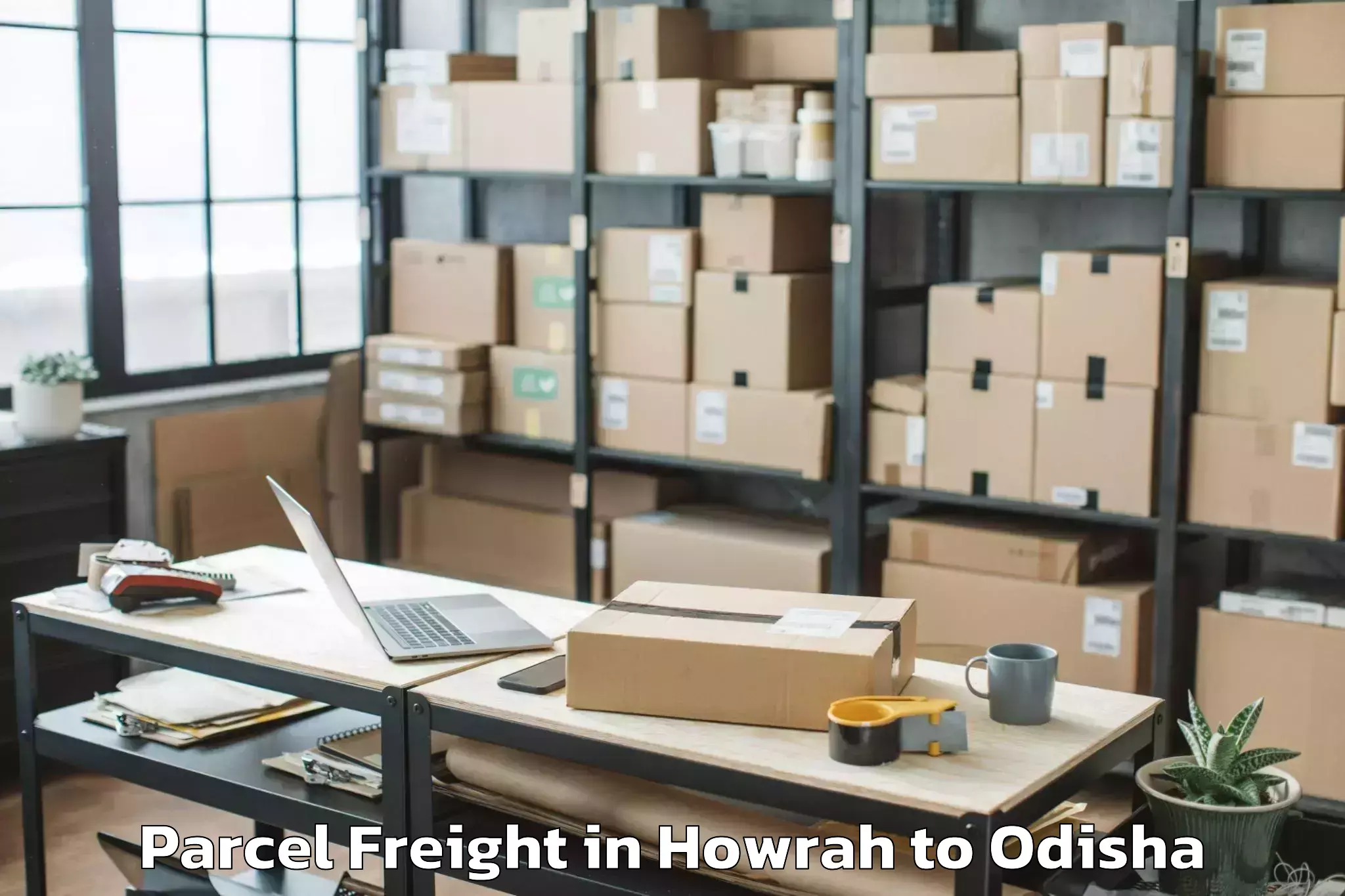 Book Howrah to Podia Parcel Freight Online